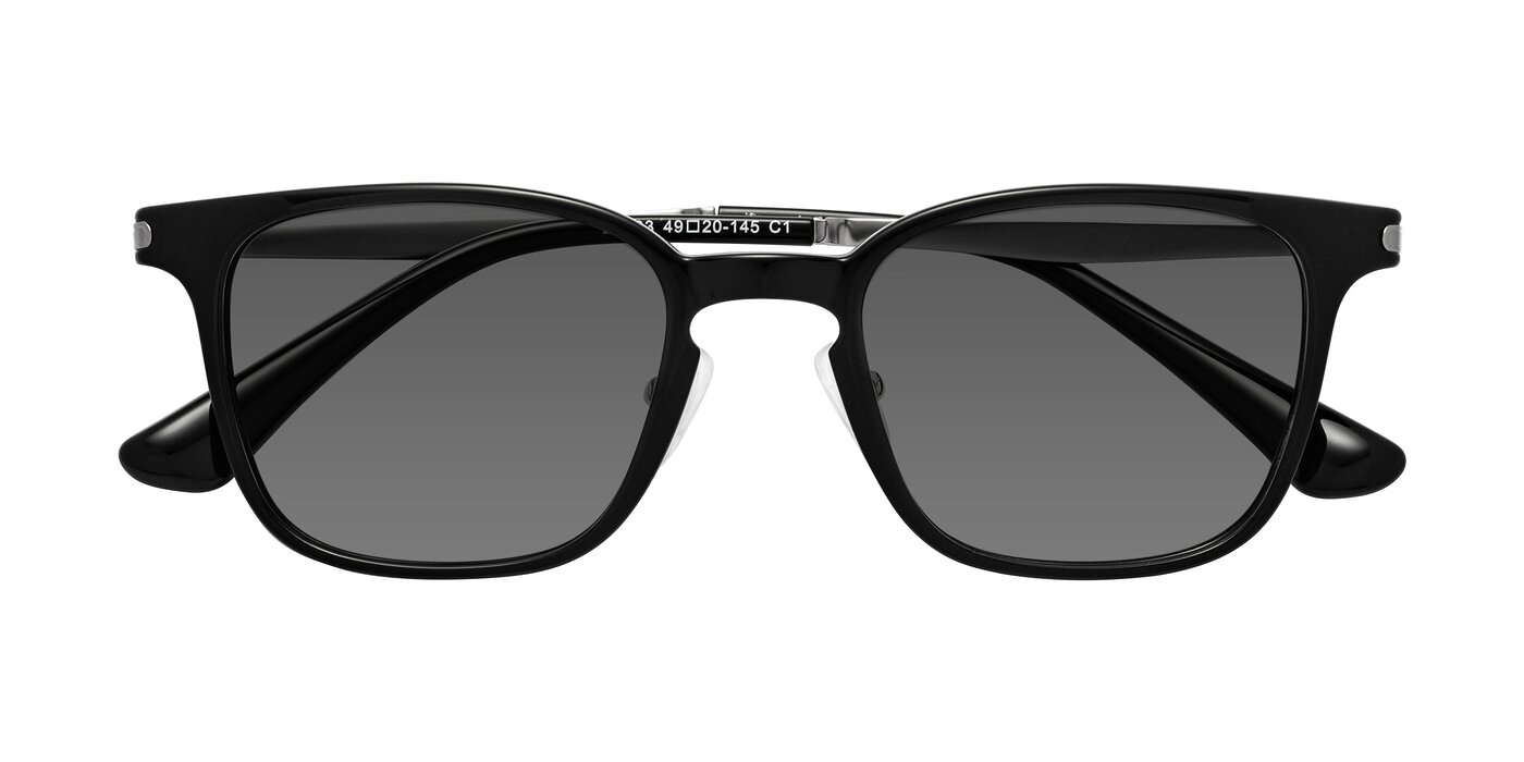 Tiwari - Black/Silver Tinted Sunglasses