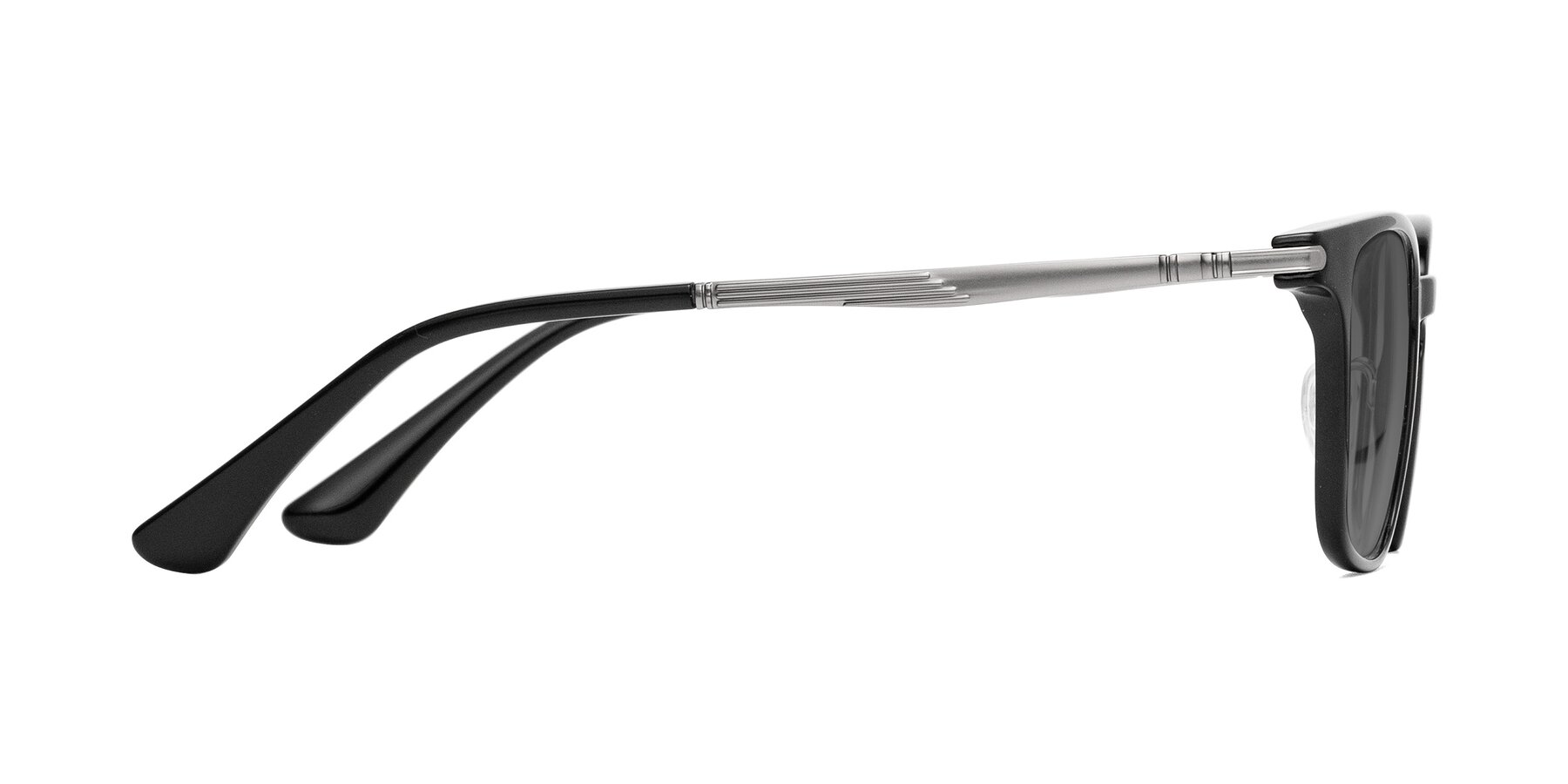 Side of Tiwari in Black with Medium Gray Tinted Lenses