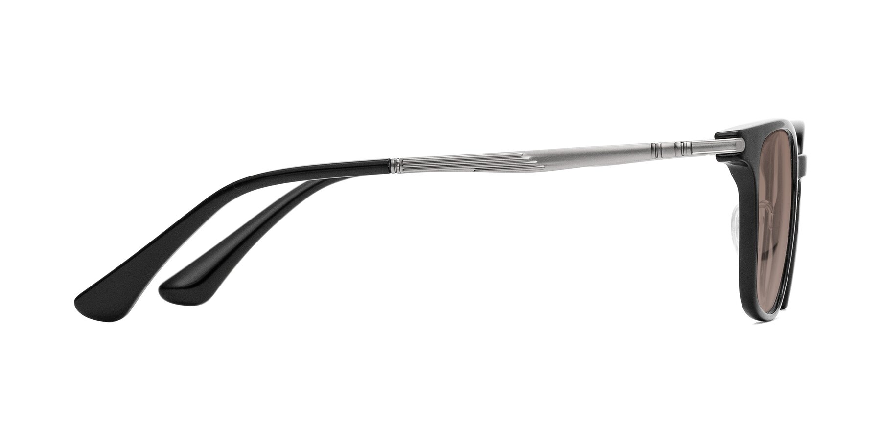 Side of Tiwari in Black with Medium Brown Tinted Lenses
