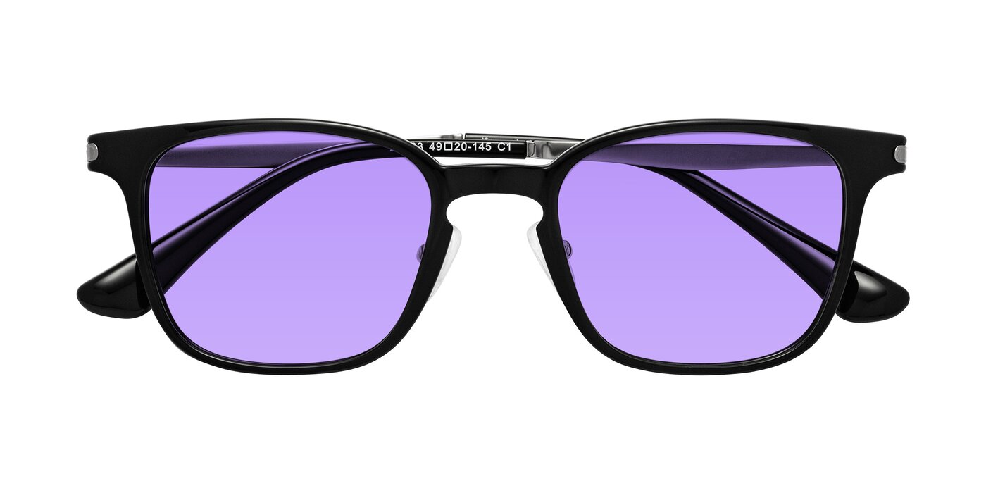 Tiwari - Black/Silver Tinted Sunglasses