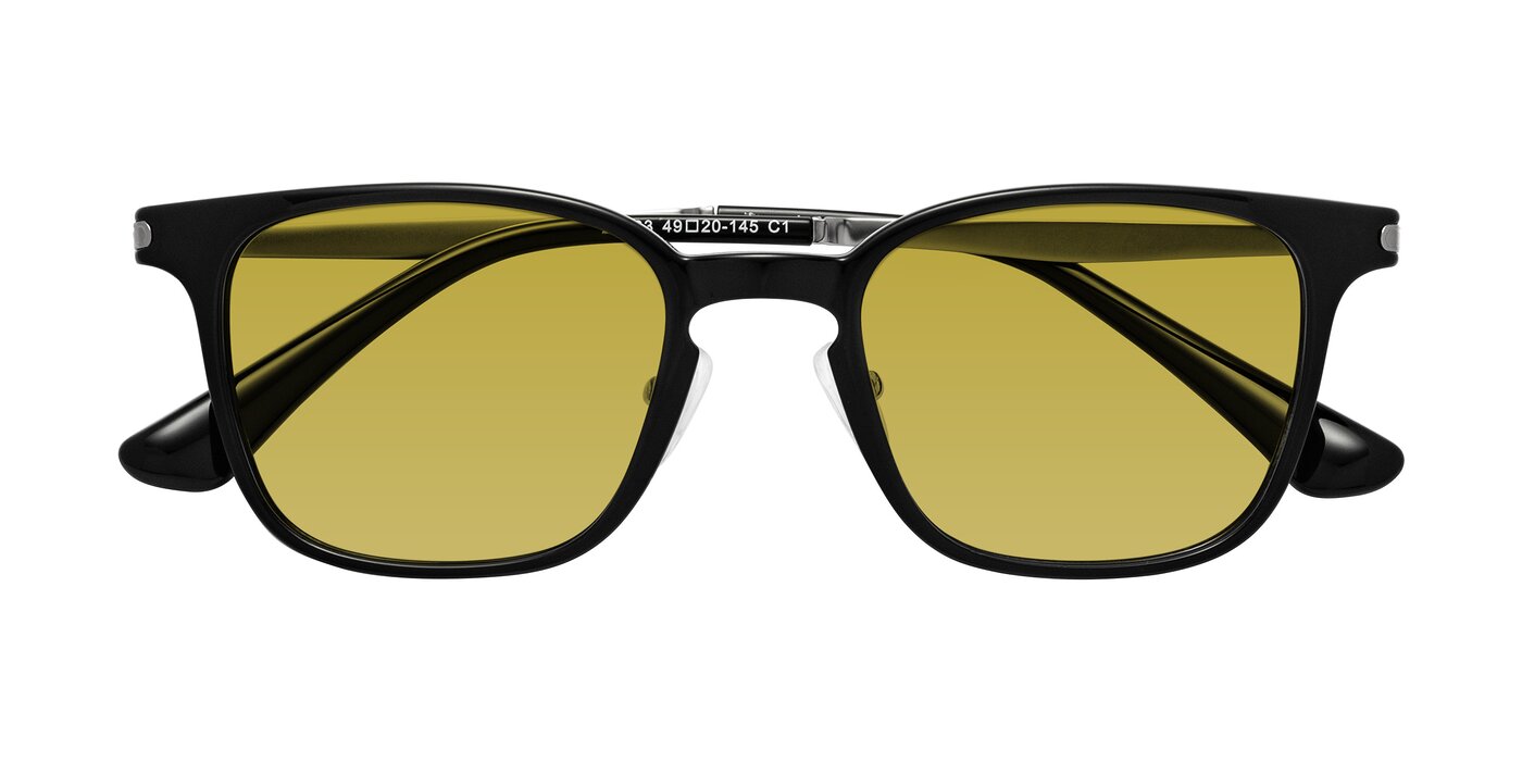 Tiwari - Black/Silver Tinted Sunglasses