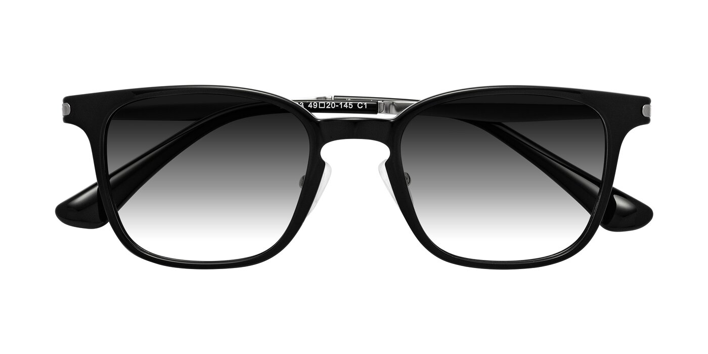 Tiwari - Black/Silver Gradient Sunglasses