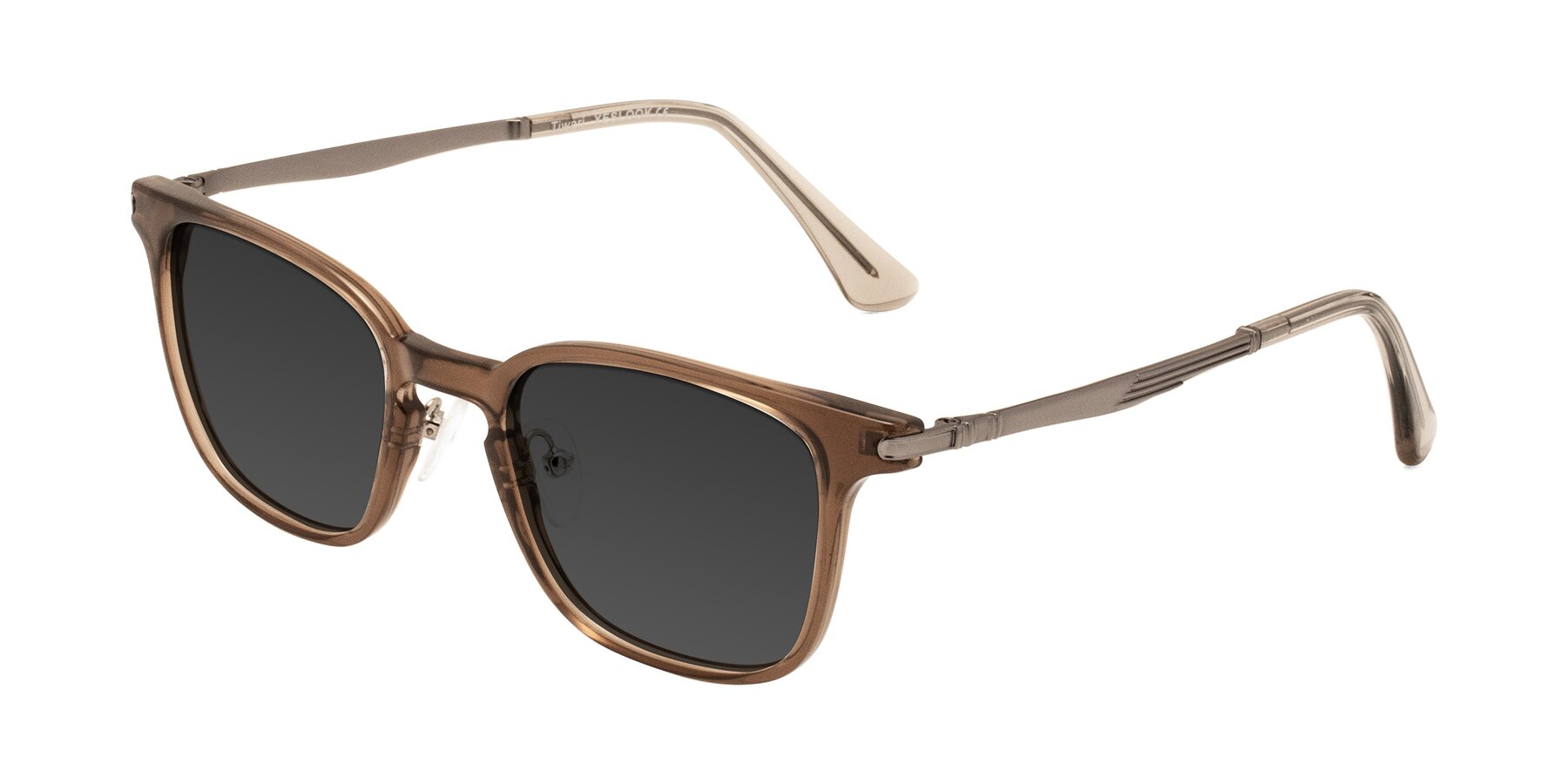 Angle of Tiwari in Brown with Gray Tinted Lenses