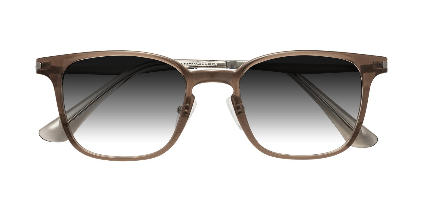 Tiwari - Brown/Silver Gradient Sunglasses