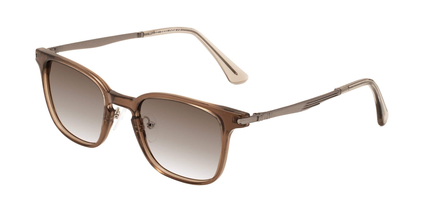 Angle of Tiwari in Brown with Brown Gradient Lenses
