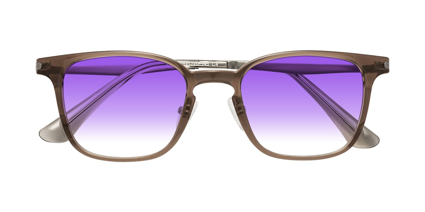 Tiwari - Brown/Silver Gradient Sunglasses