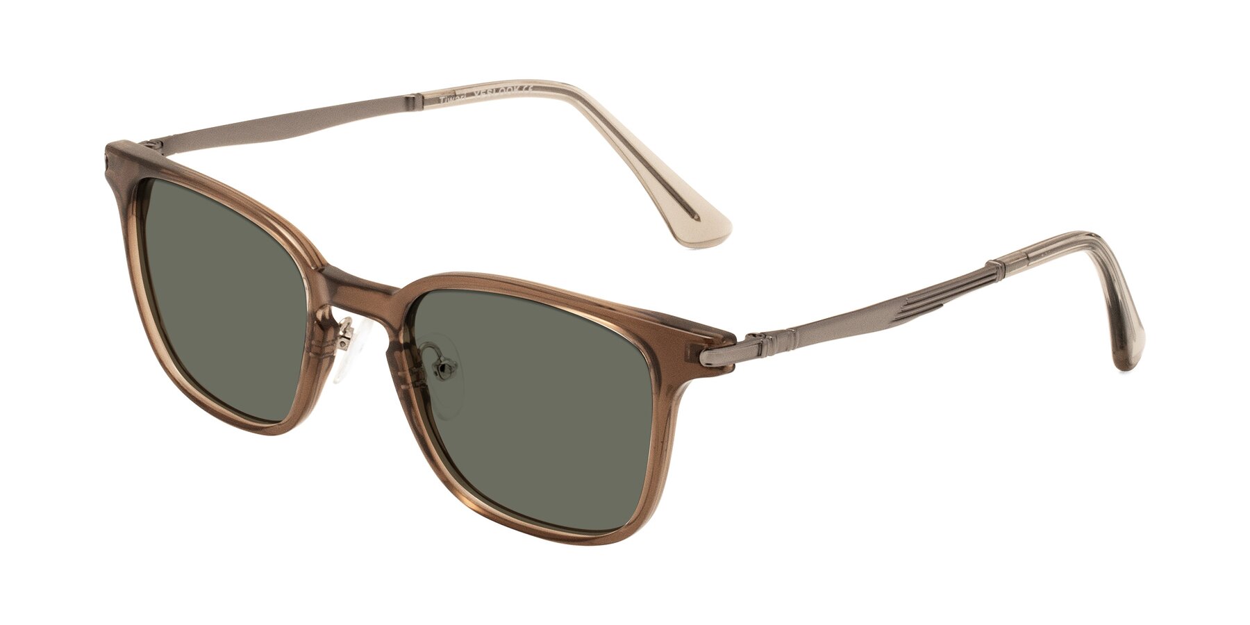Angle of Tiwari in Brown with Gray Polarized Lenses
