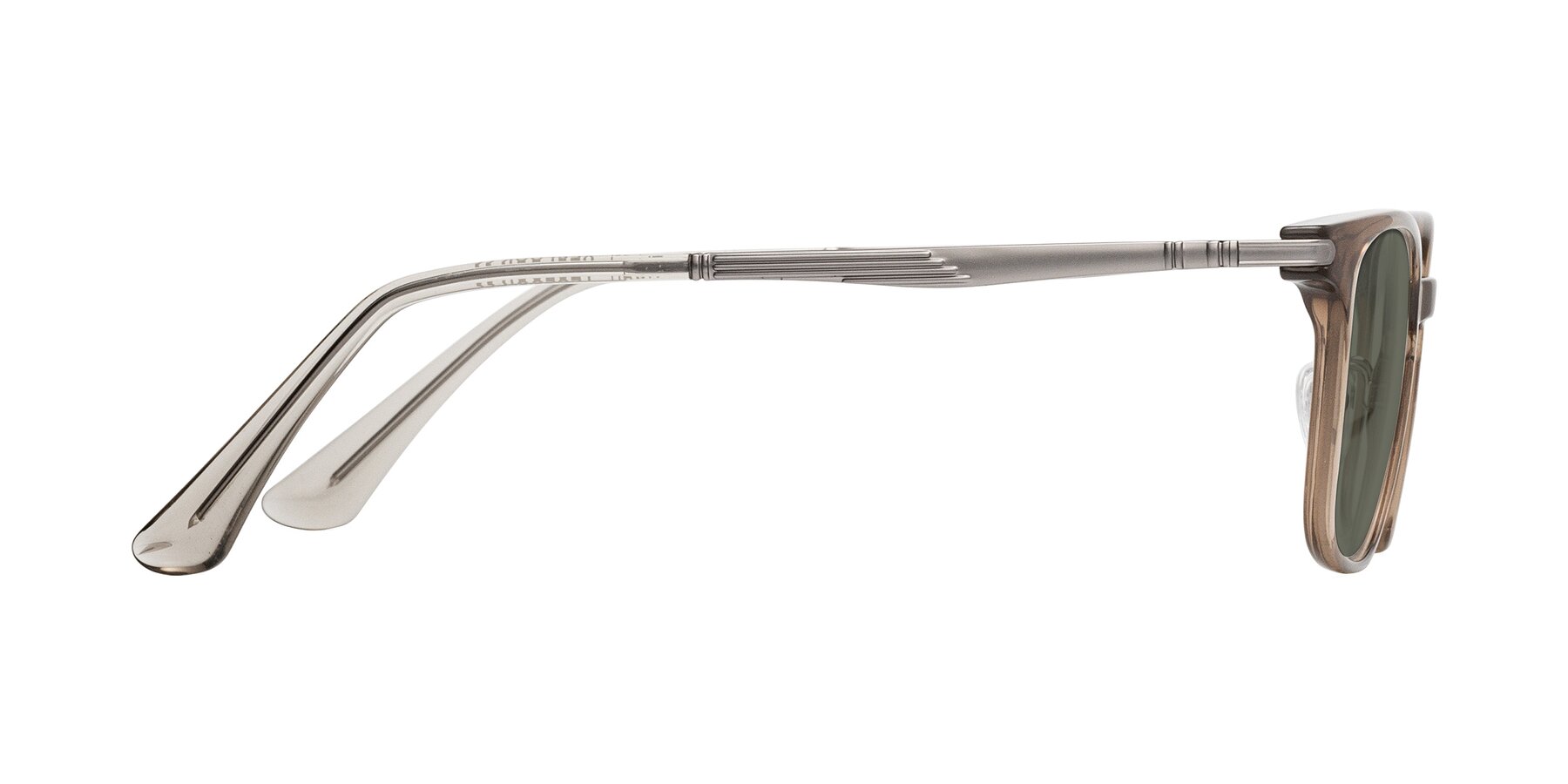 Side of Tiwari in Brown with Gray Polarized Lenses