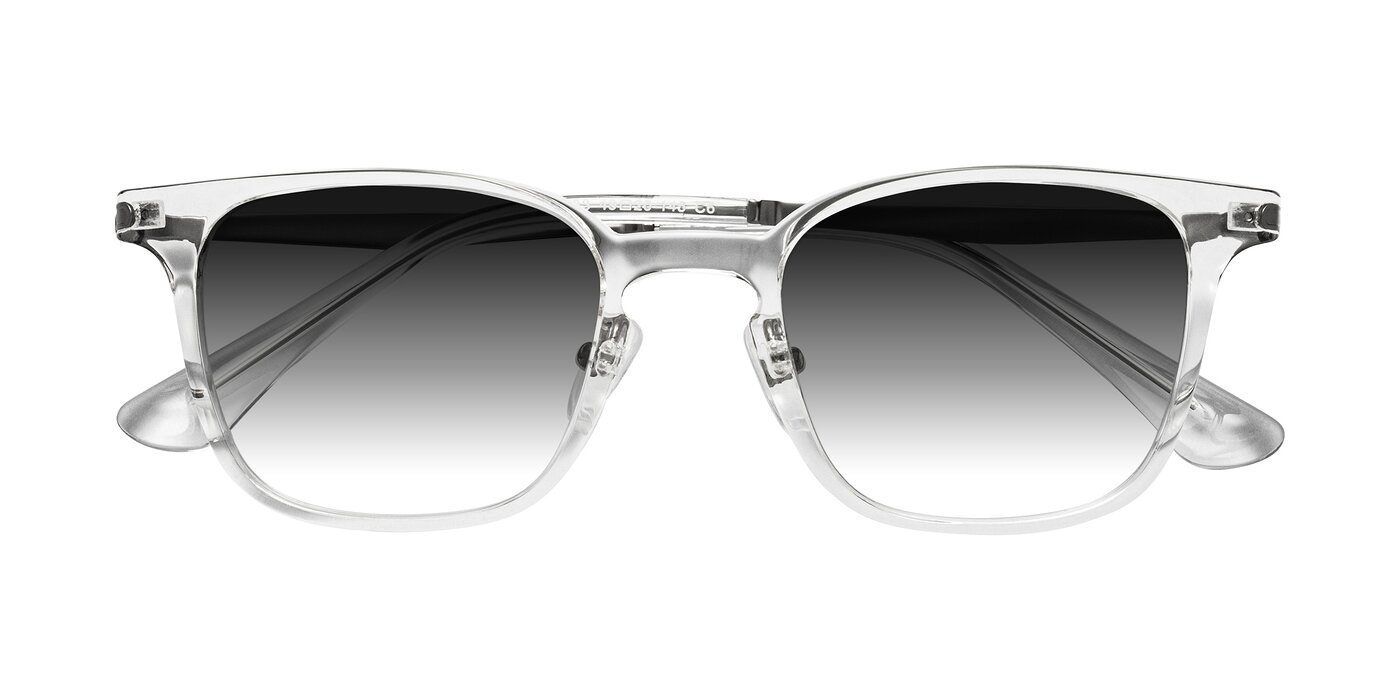 Tiwari - Clear/Silver Gradient Sunglasses