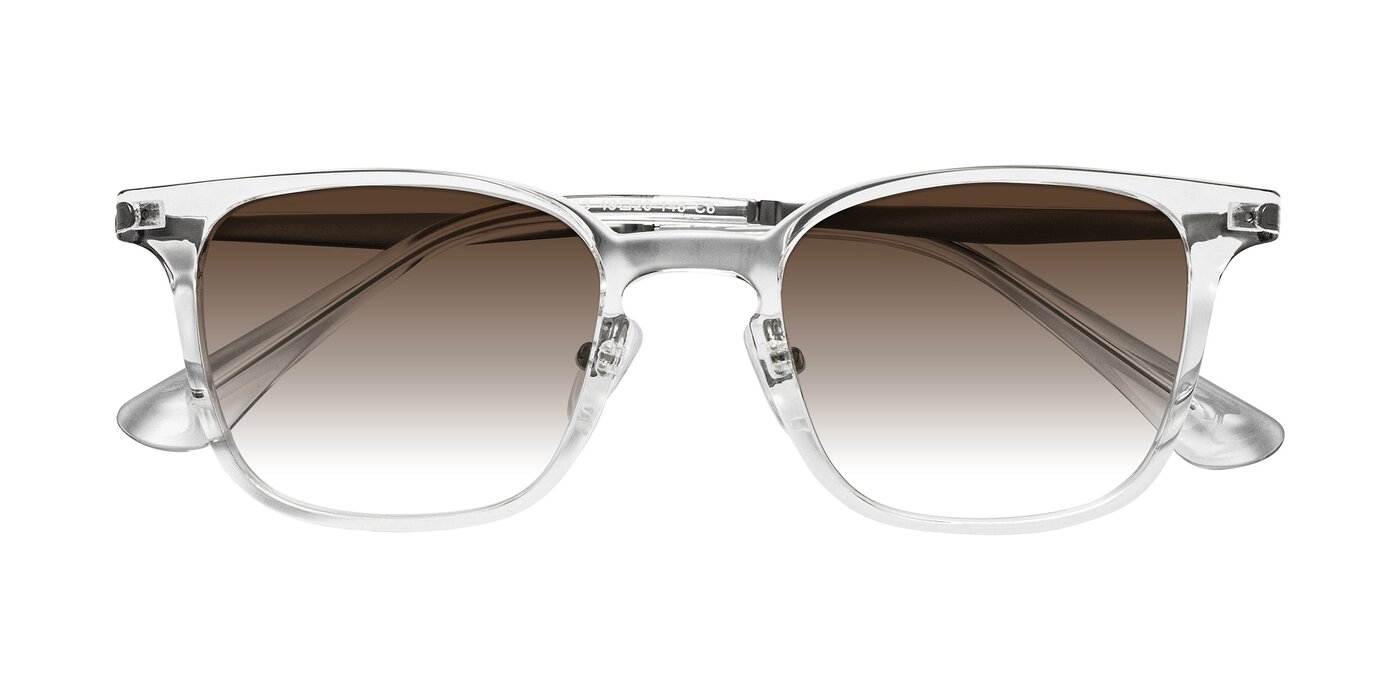 Tiwari - Clear/Silver Gradient Sunglasses