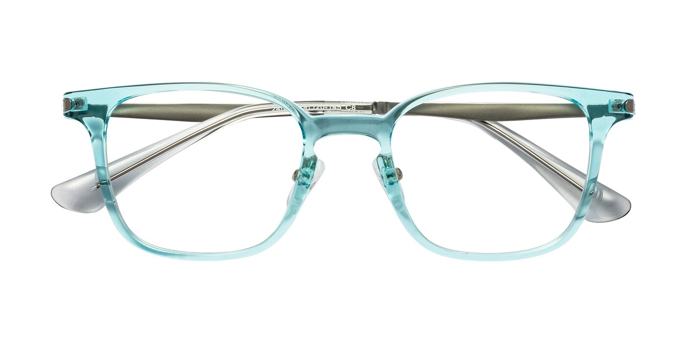 Tiwari - Clear Blue/Silver Blue Light Glasses