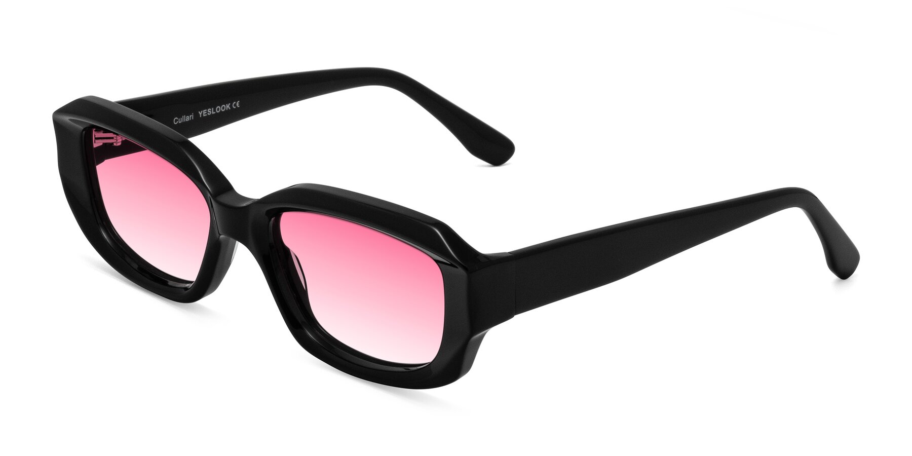 Angle of Cullari in Black with Pink Gradient Lenses