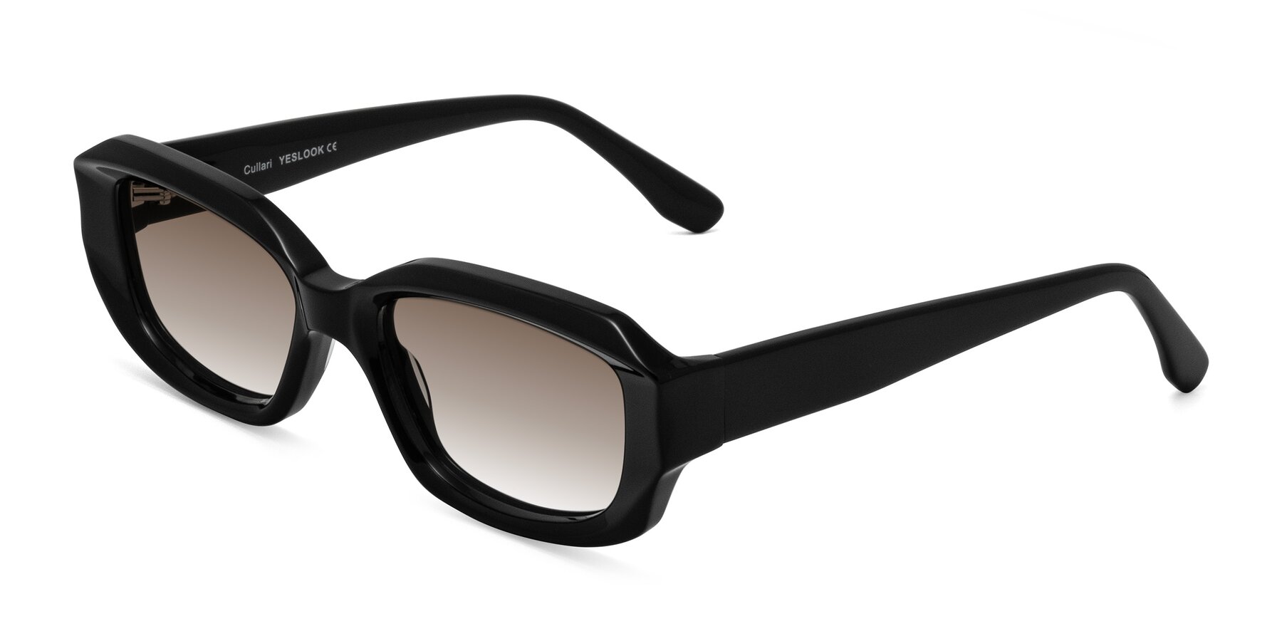 Angle of Cullari in Black with Brown Gradient Lenses