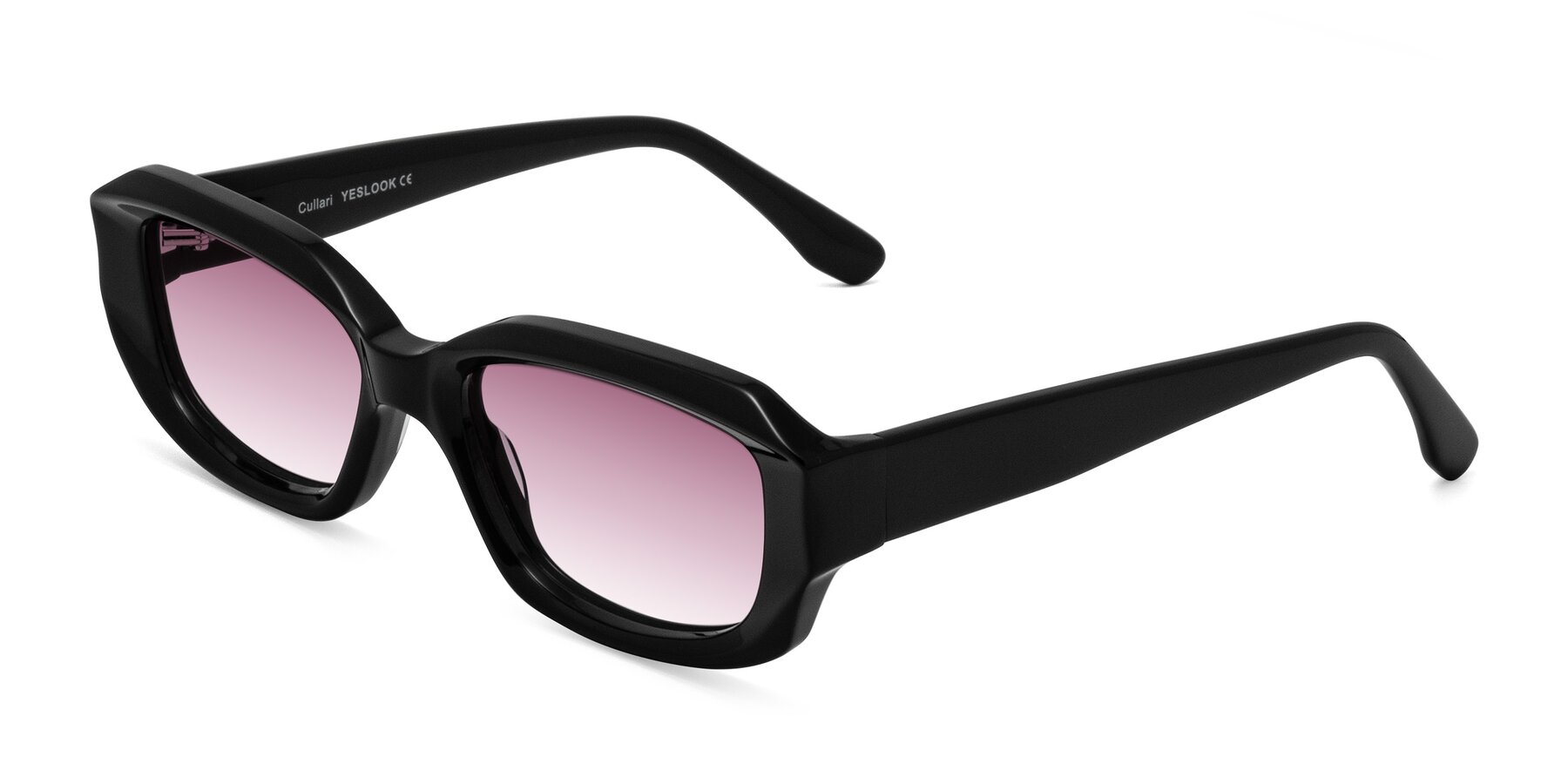 Angle of Cullari in Black with Wine Gradient Lenses