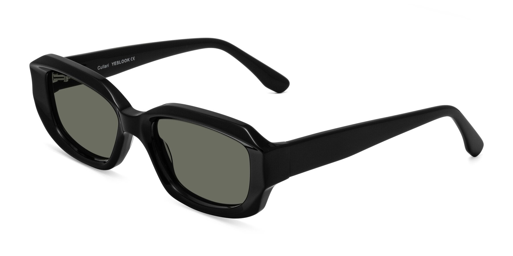 Angle of Cullari in Black with Gray Polarized Lenses