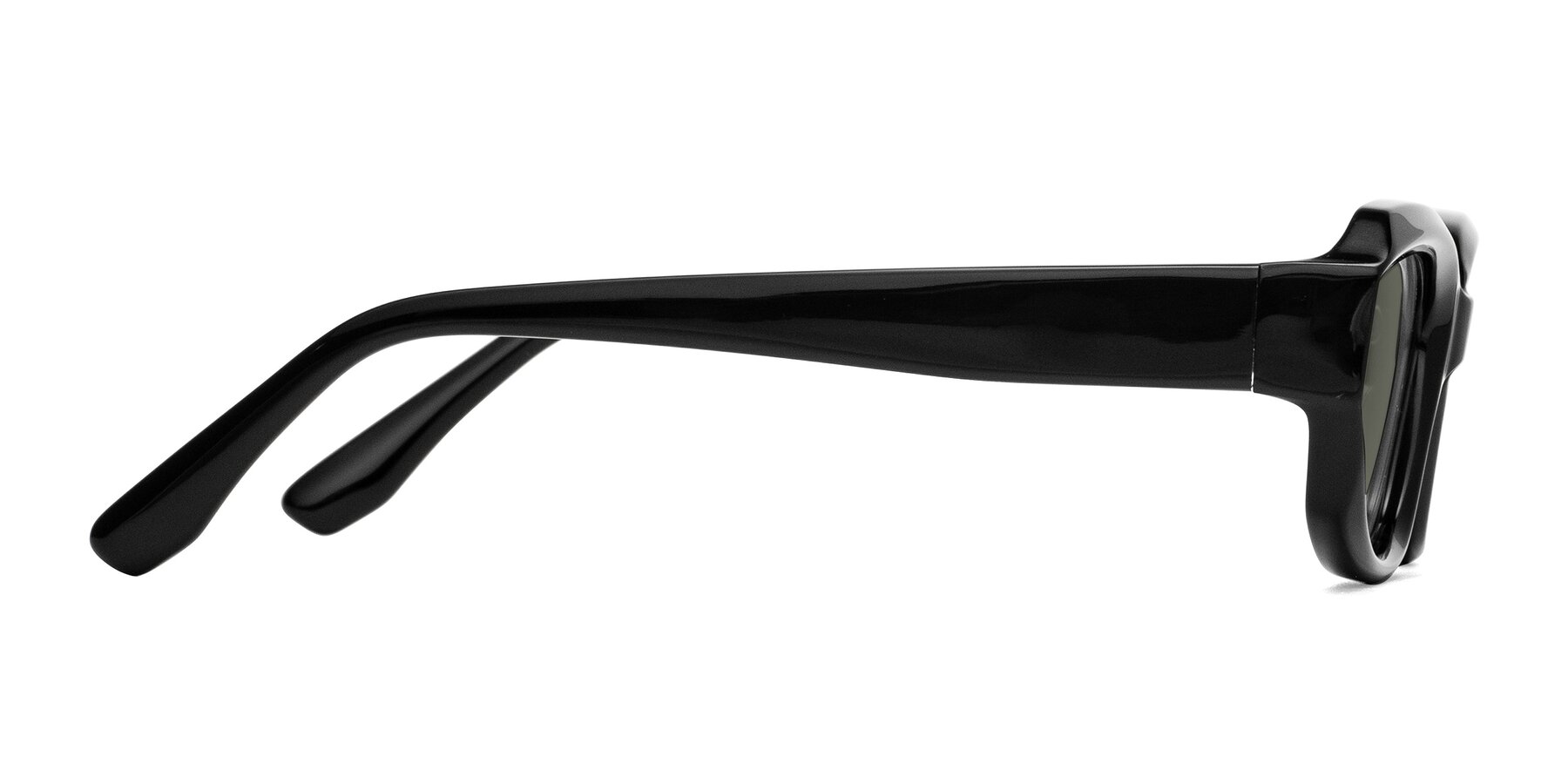 Side of Cullari in Black with Gray Polarized Lenses