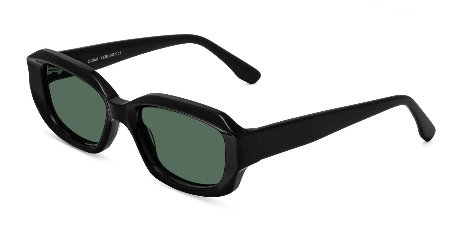 Angle of Cullari in Black with Green Polarized Lenses