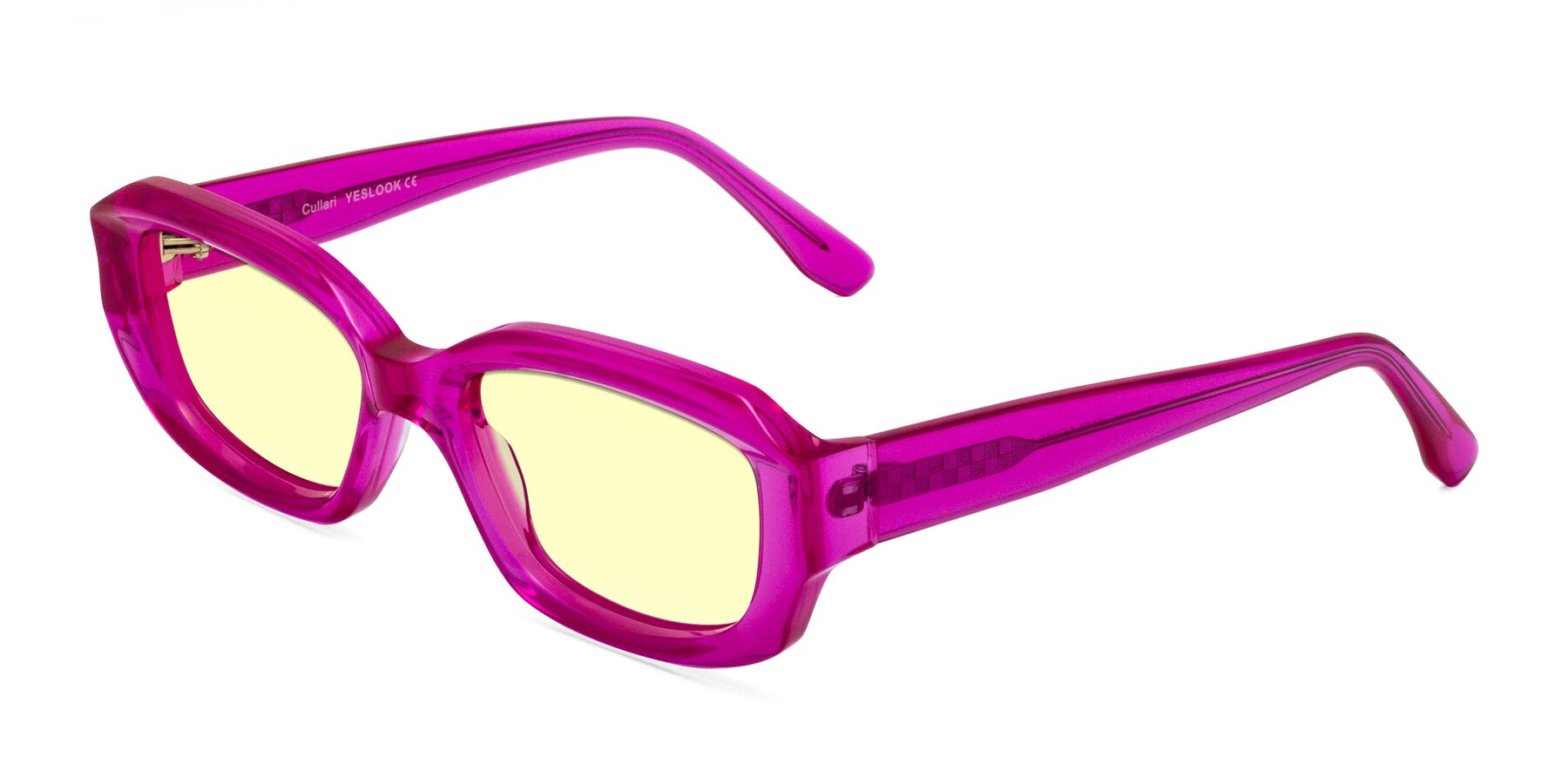 Angle of Cullari in Magenta with Light Yellow Tinted Lenses