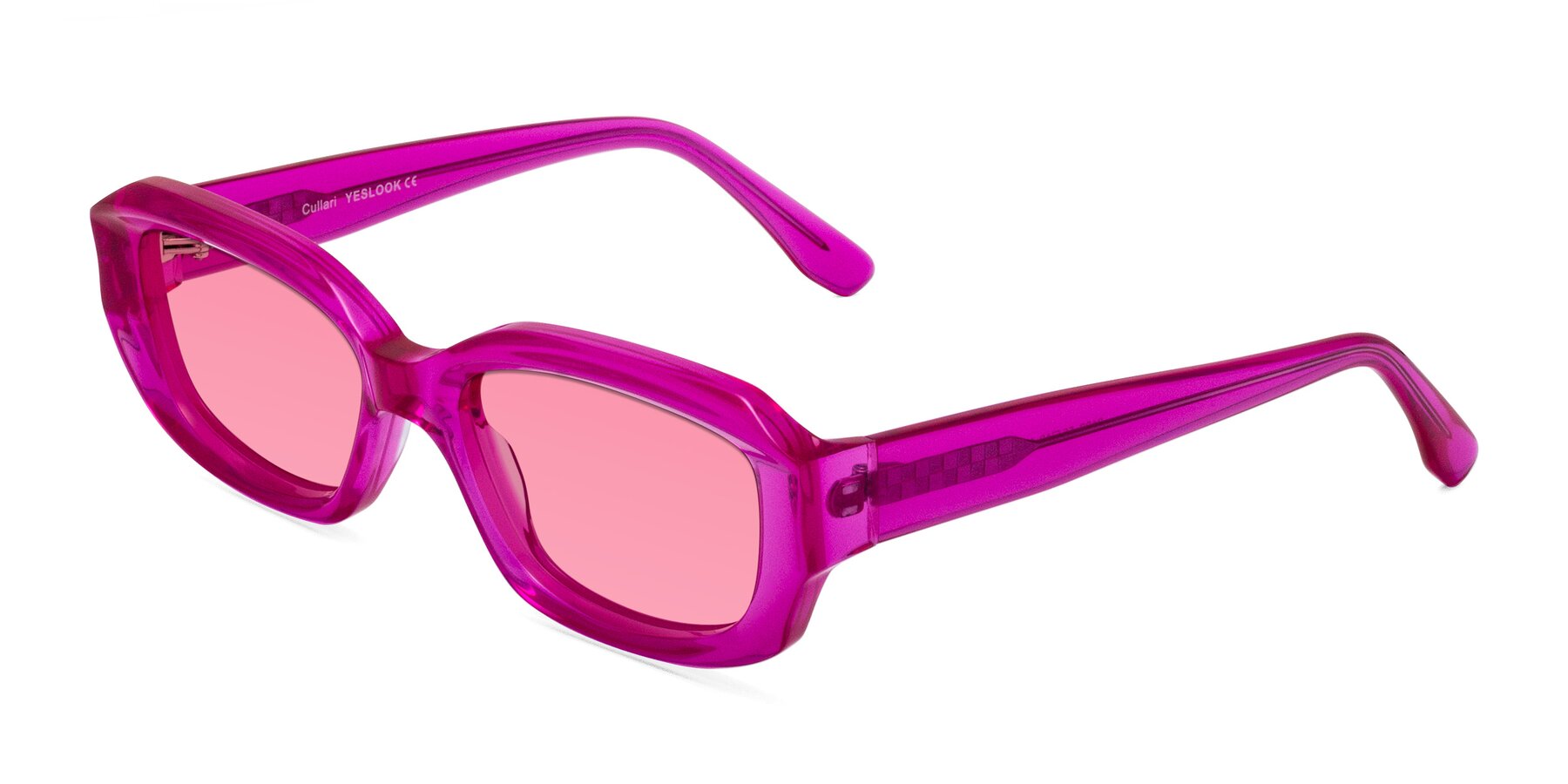 Angle of Cullari in Magenta with Pink Tinted Lenses