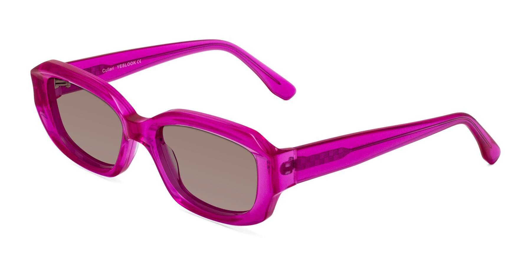 Angle of Cullari in Magenta with Medium Brown Tinted Lenses