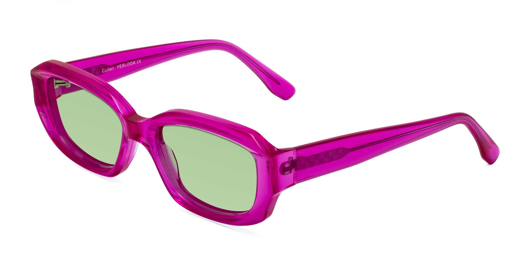 Angle of Cullari in Magenta with Medium Green Tinted Lenses