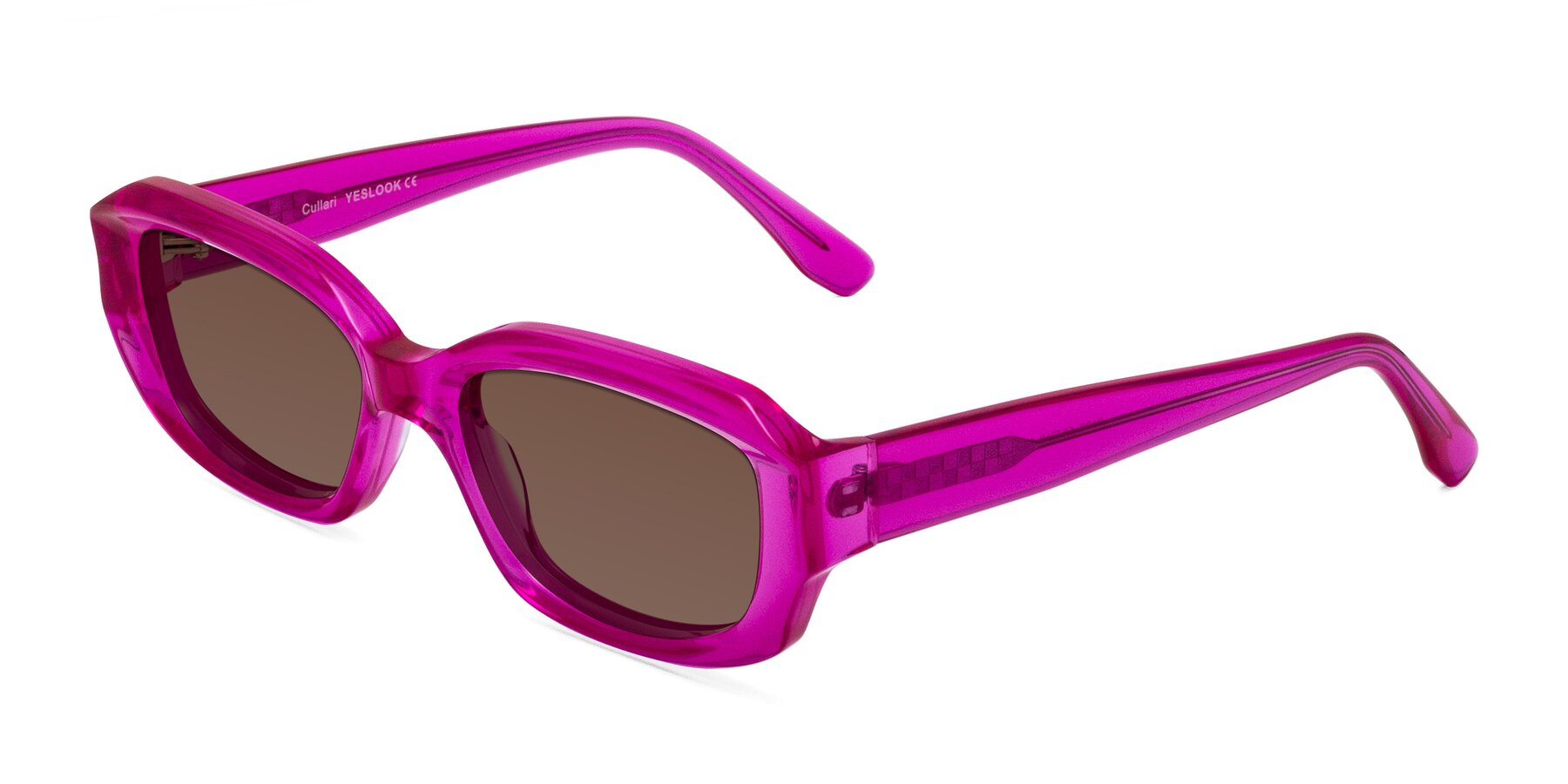 Angle of Cullari in Magenta with Brown Tinted Lenses