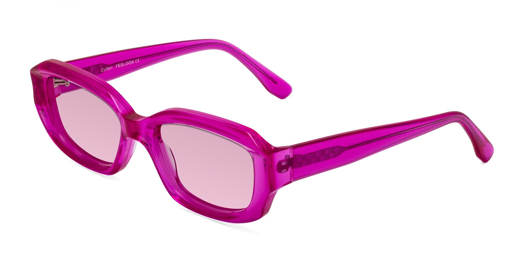 Angle of Cullari in Magenta with Light Wine Tinted Lenses
