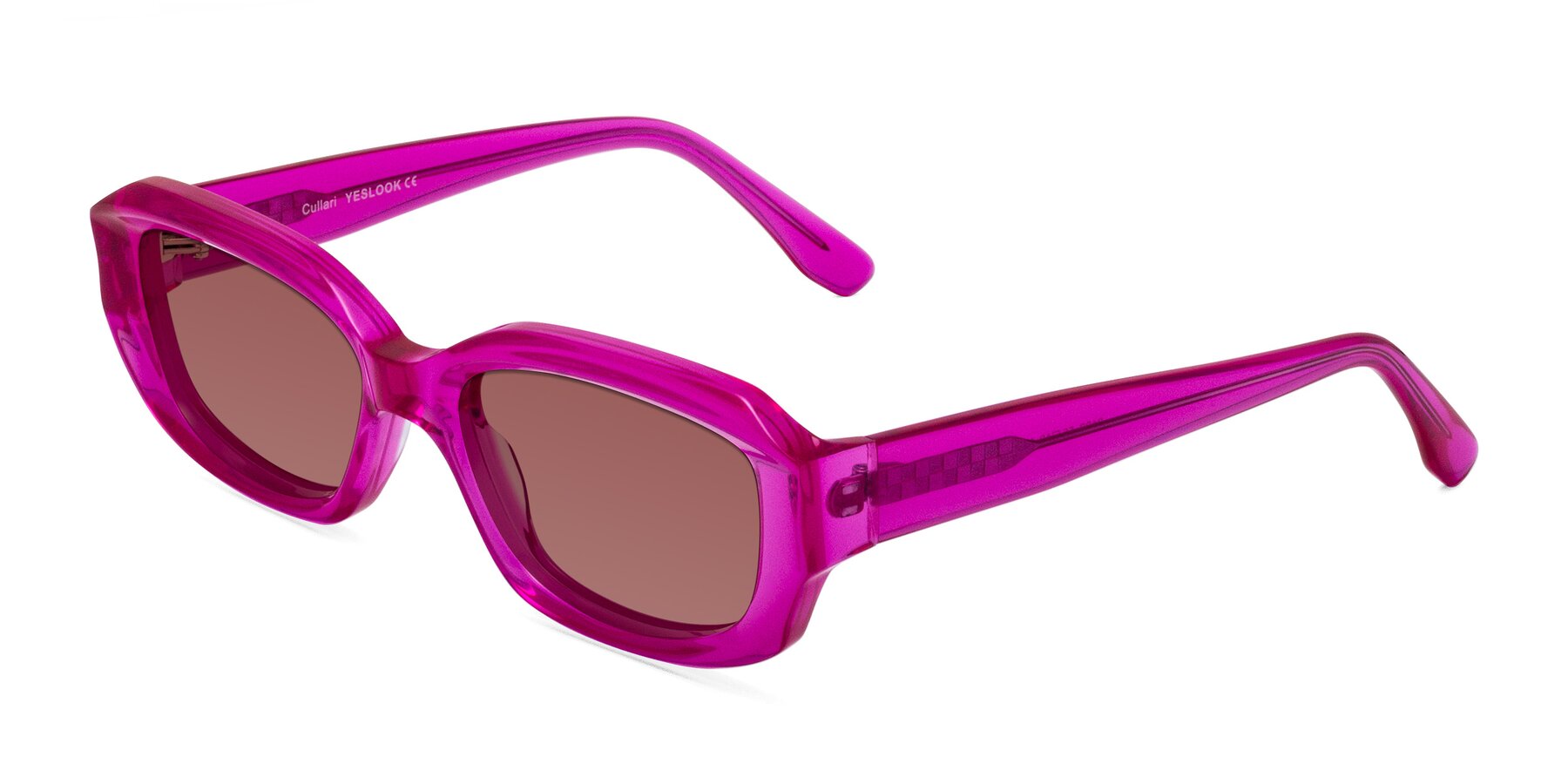 Angle of Cullari in Magenta with Garnet Tinted Lenses