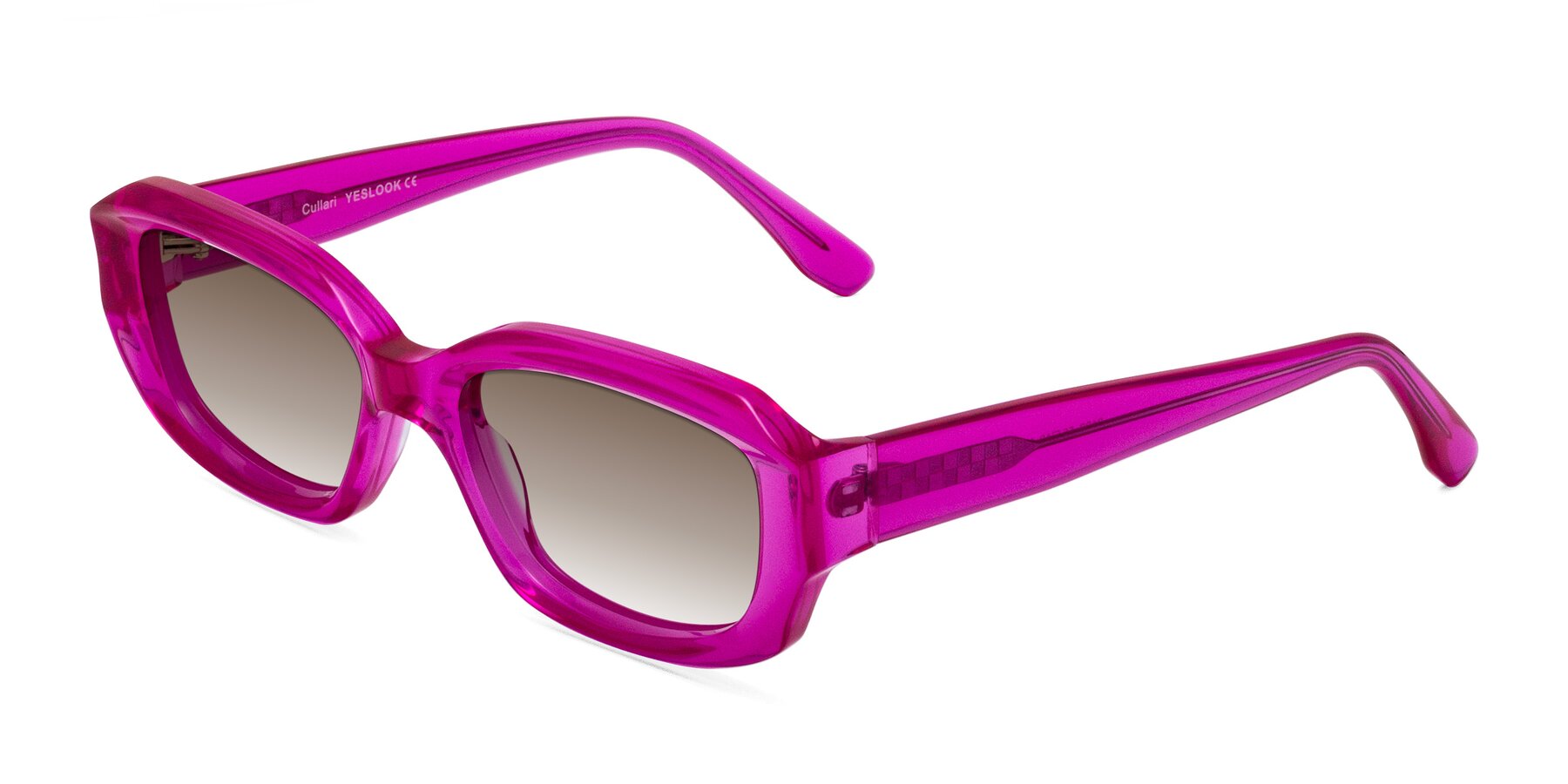 Angle of Cullari in Magenta with Brown Gradient Lenses