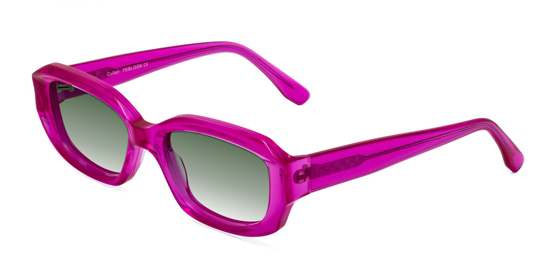 Angle of Cullari in Magenta with Green Gradient Lenses