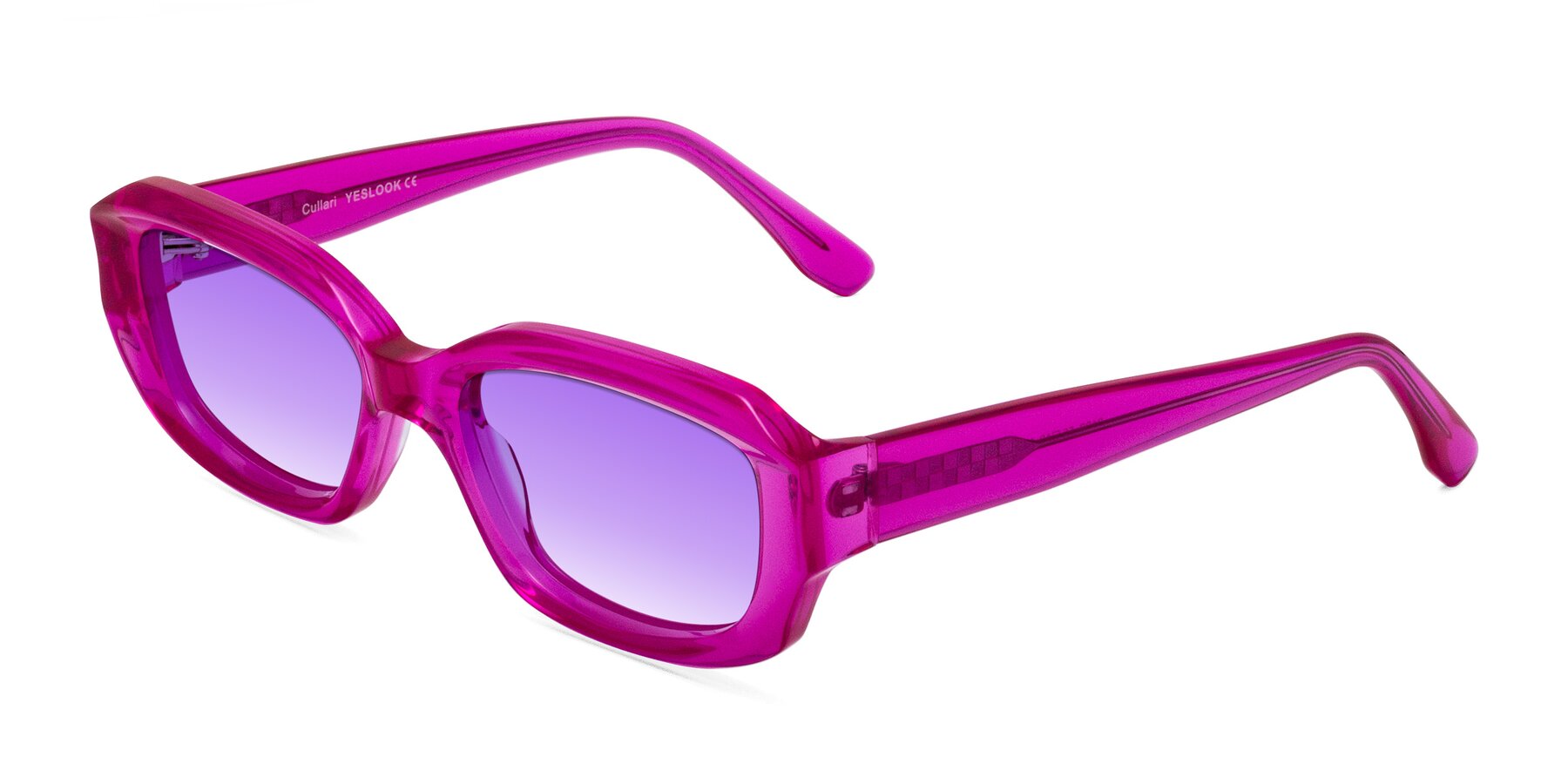 Angle of Cullari in Magenta with Purple Gradient Lenses