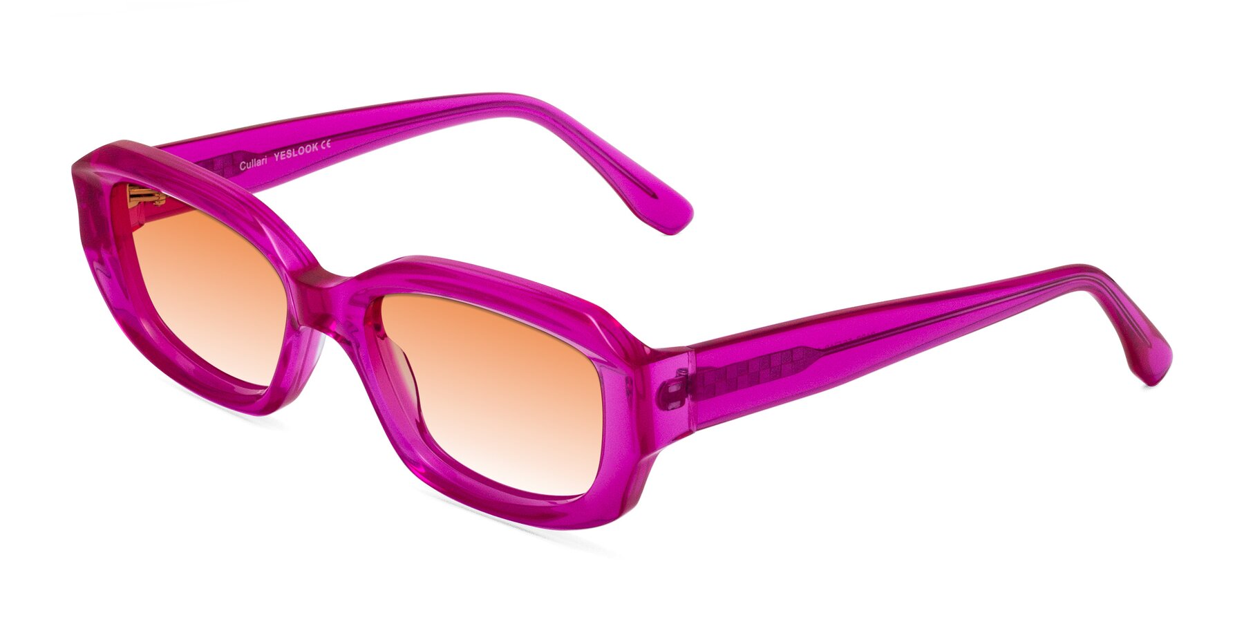 Angle of Cullari in Magenta with Orange Gradient Lenses