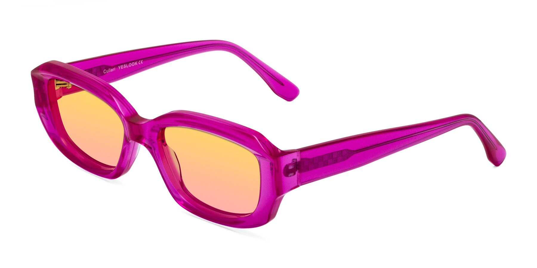 Angle of Cullari in Magenta with Yellow / Pink Gradient Lenses