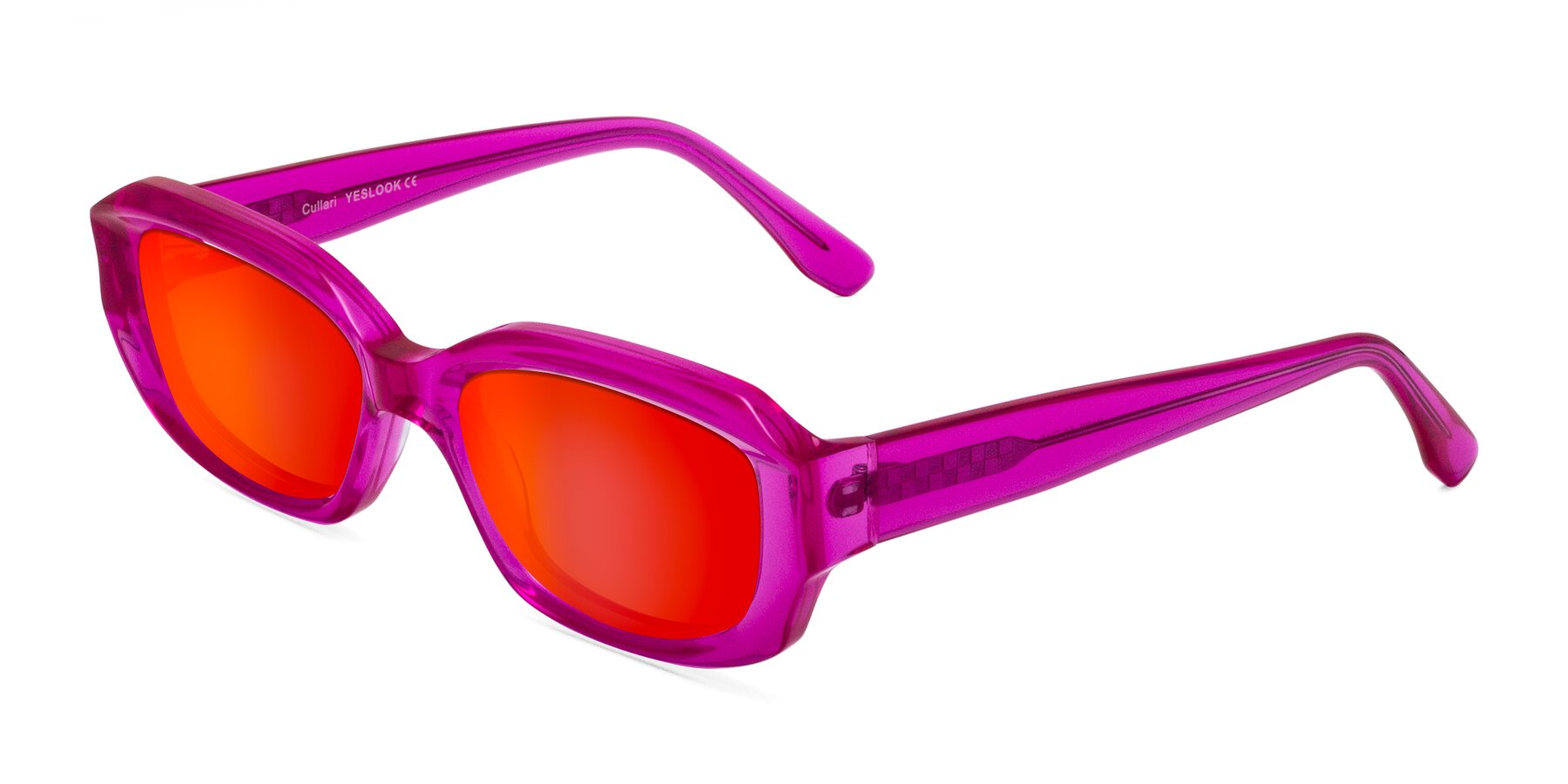 Angle of Cullari in Magenta with Red Gold Mirrored Lenses