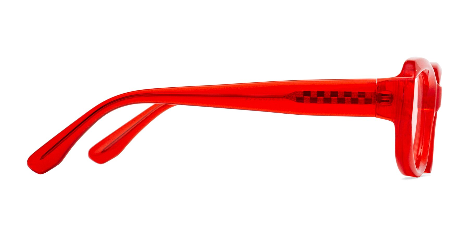 Side of Cullari in Chili Pepper with Clear Blue Light Blocking Lenses