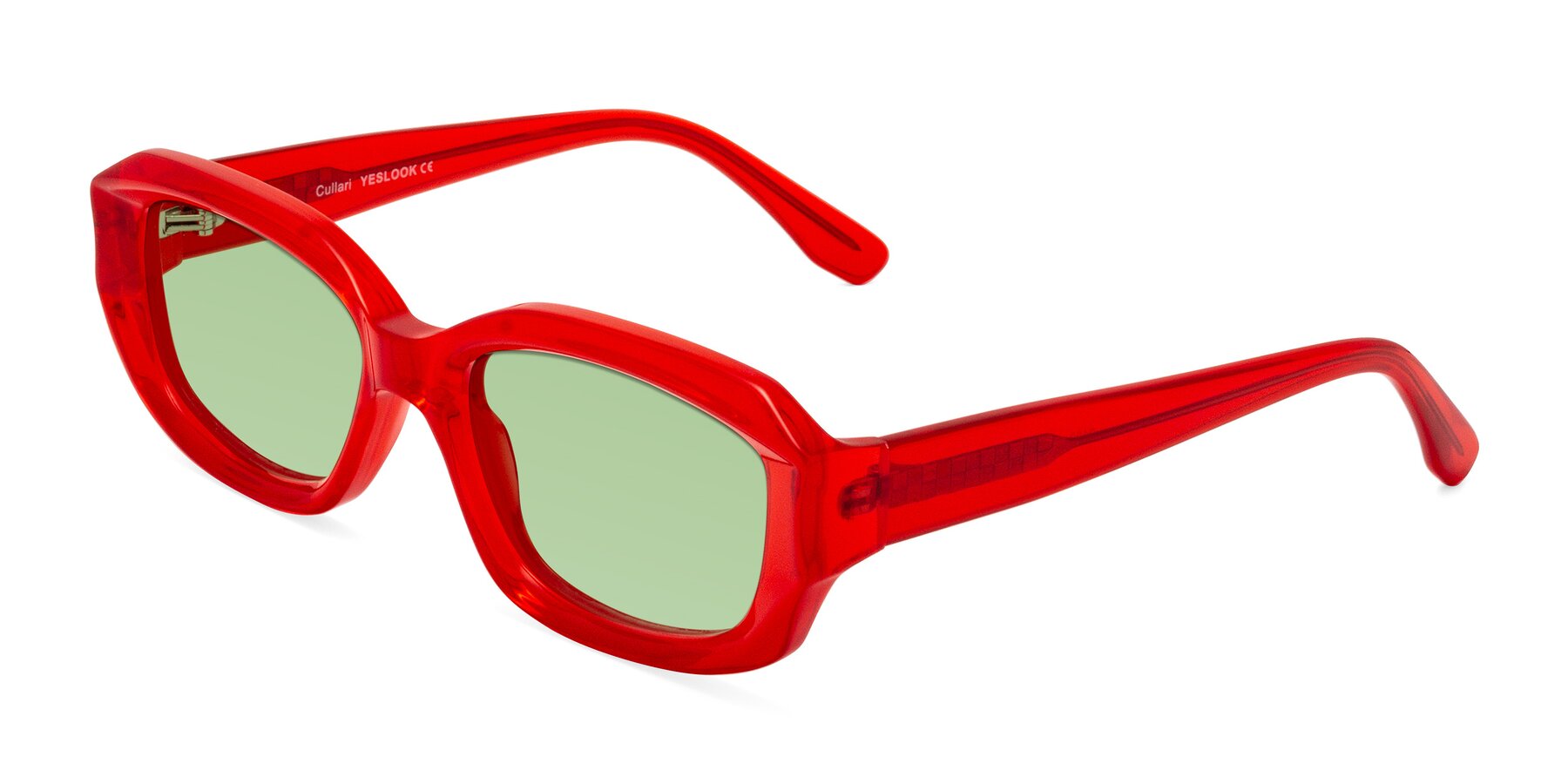 Angle of Cullari in Chili Pepper with Medium Green Tinted Lenses
