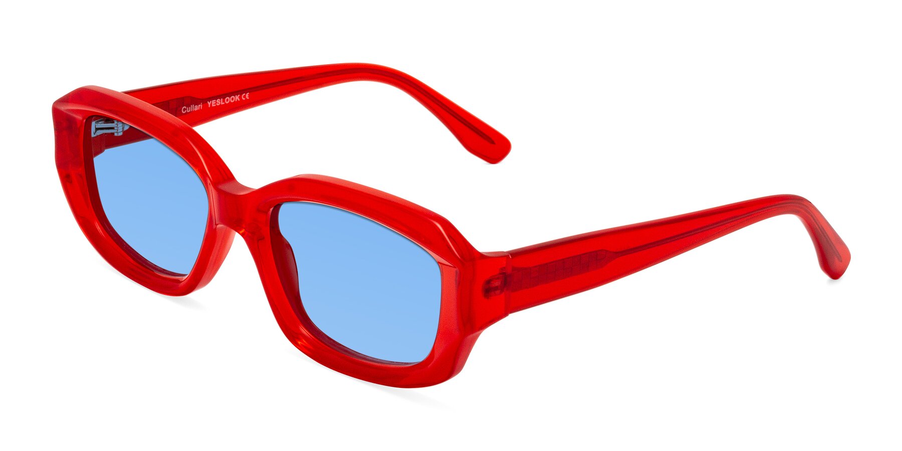 Angle of Cullari in Chili Pepper with Medium Blue Tinted Lenses