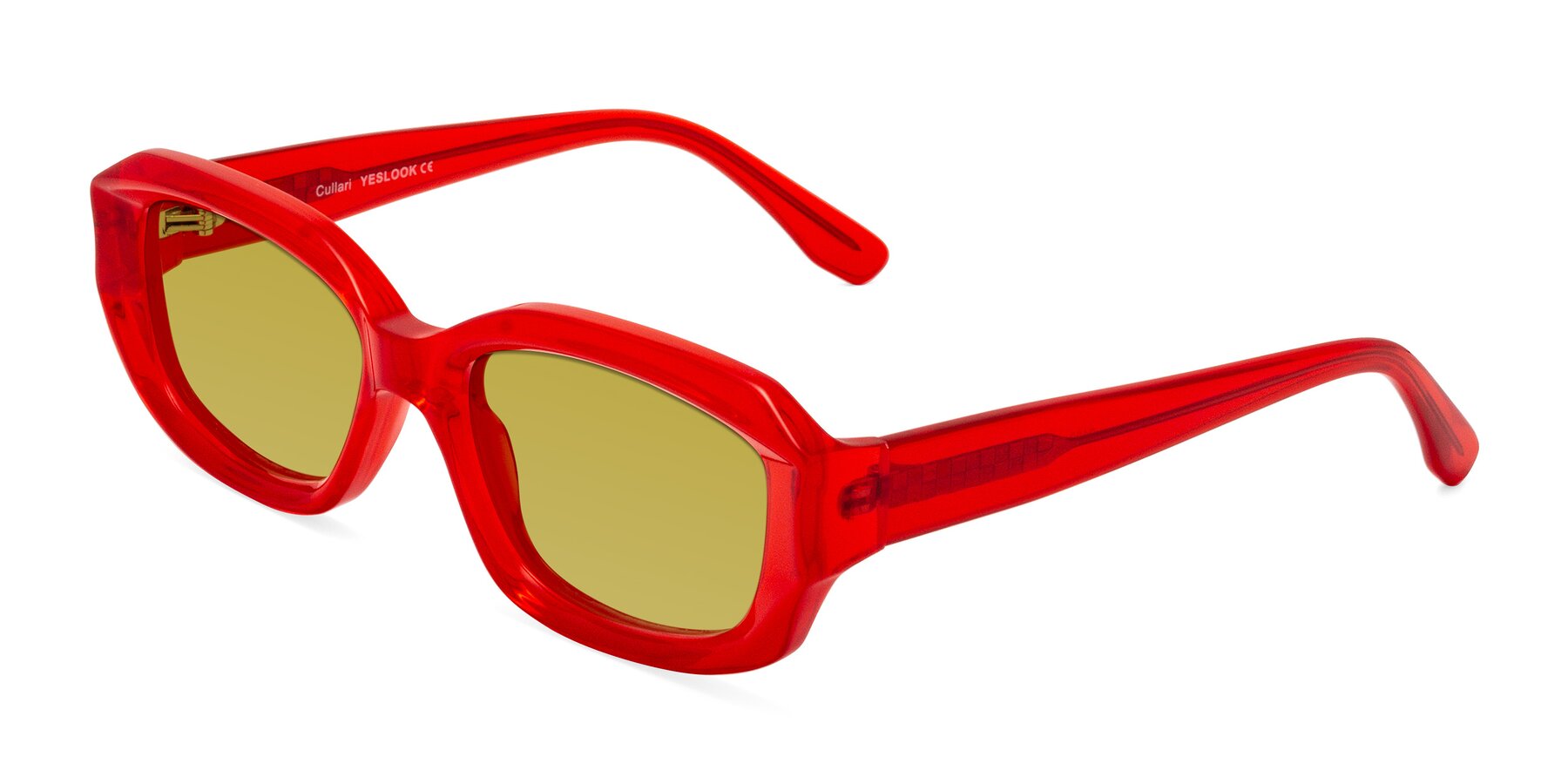 Angle of Cullari in Chili Pepper with Champagne Tinted Lenses