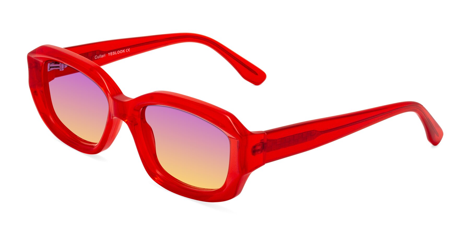 Angle of Cullari in Chili Pepper with Purple / Yellow Gradient Lenses