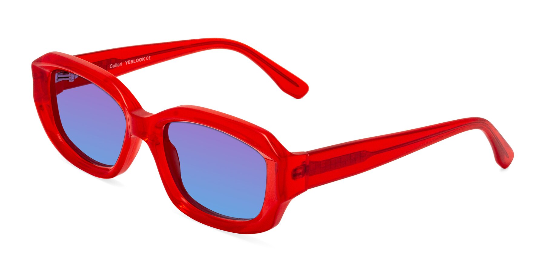 Angle of Cullari in Chili Pepper with Purple / Blue Gradient Lenses