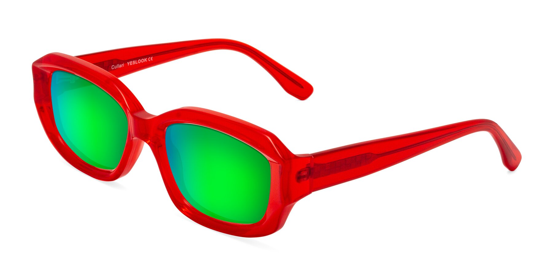Angle of Cullari in Chili Pepper with Green Mirrored Lenses