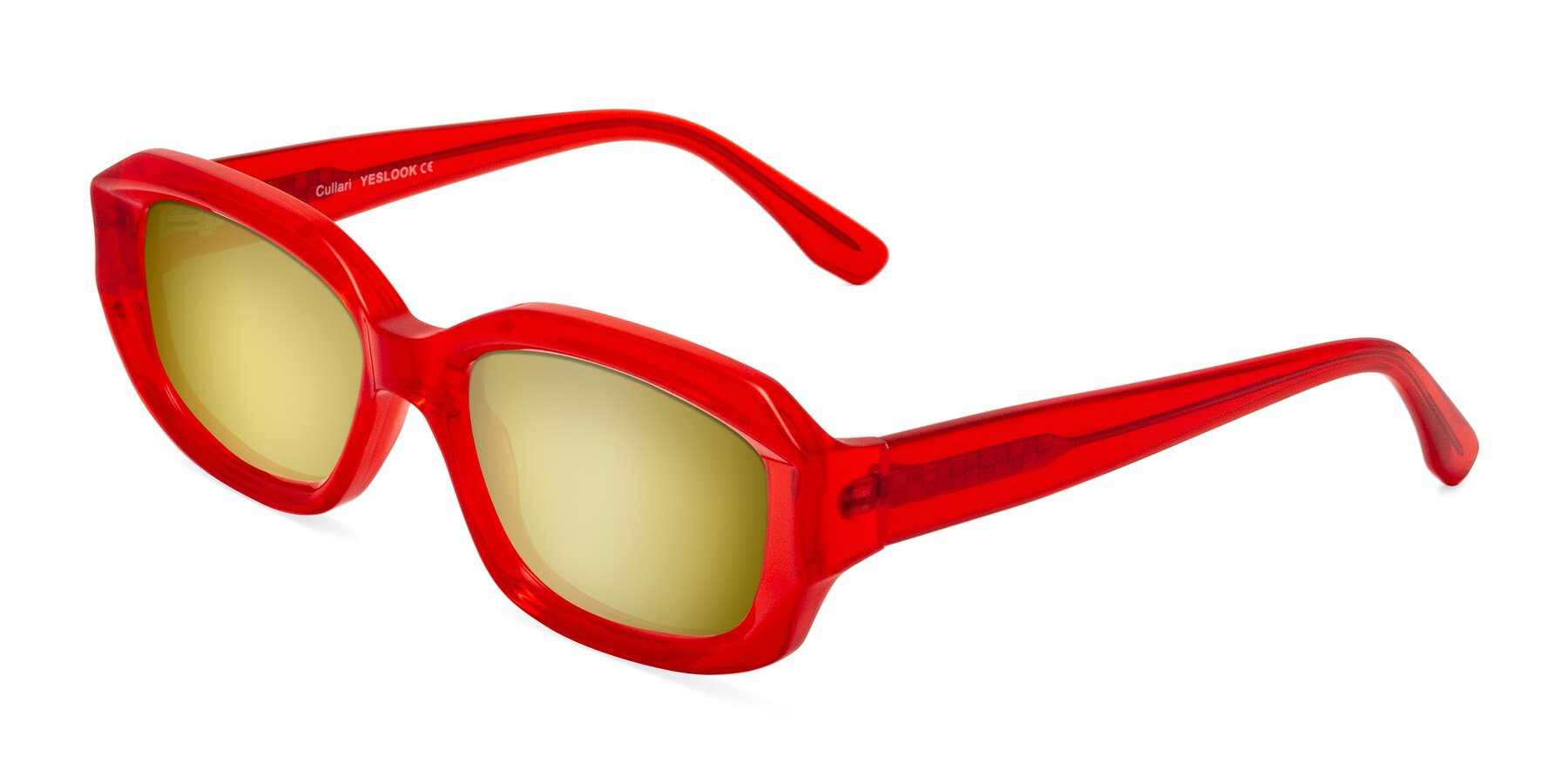 Angle of Cullari in Chili Pepper with Gold Mirrored Lenses