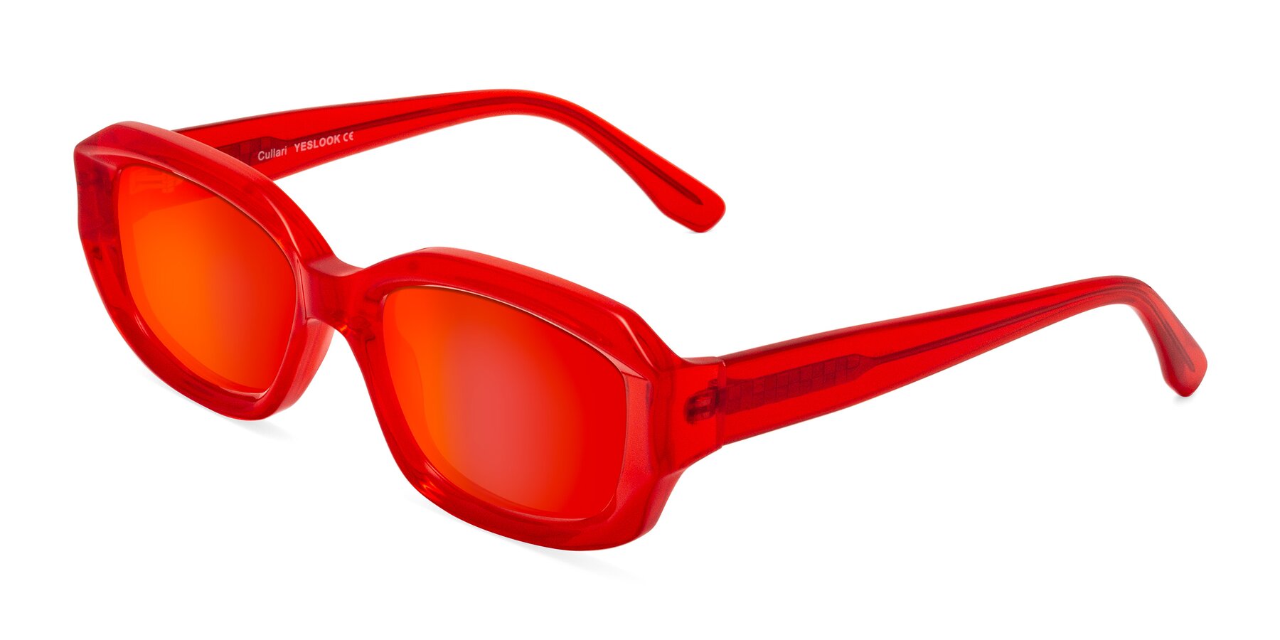 Angle of Cullari in Chili Pepper with Red Gold Mirrored Lenses