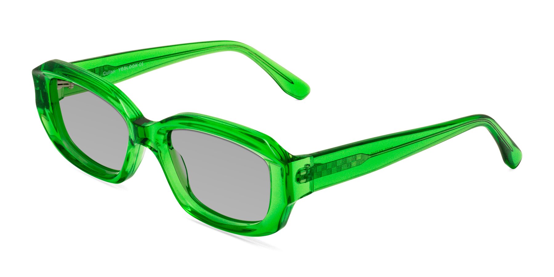 Angle of Cullari in Grass Green with Light Gray Tinted Lenses