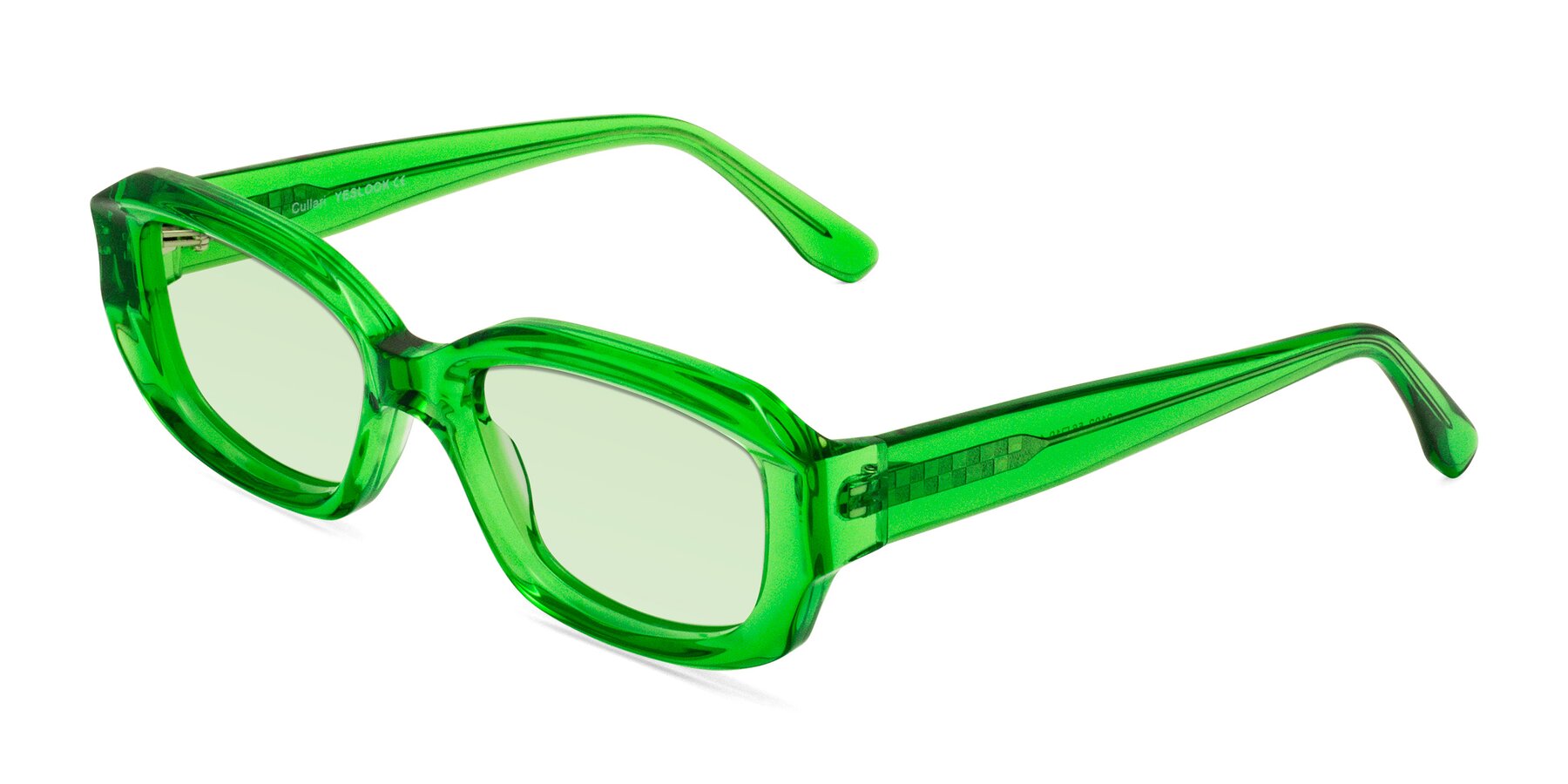 Angle of Cullari in Grass Green with Light Green Tinted Lenses