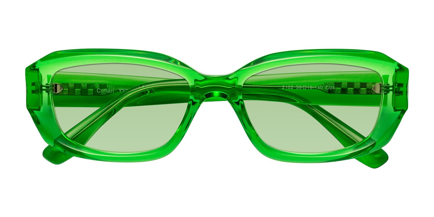 Cullari - Grass Green Tinted Sunglasses