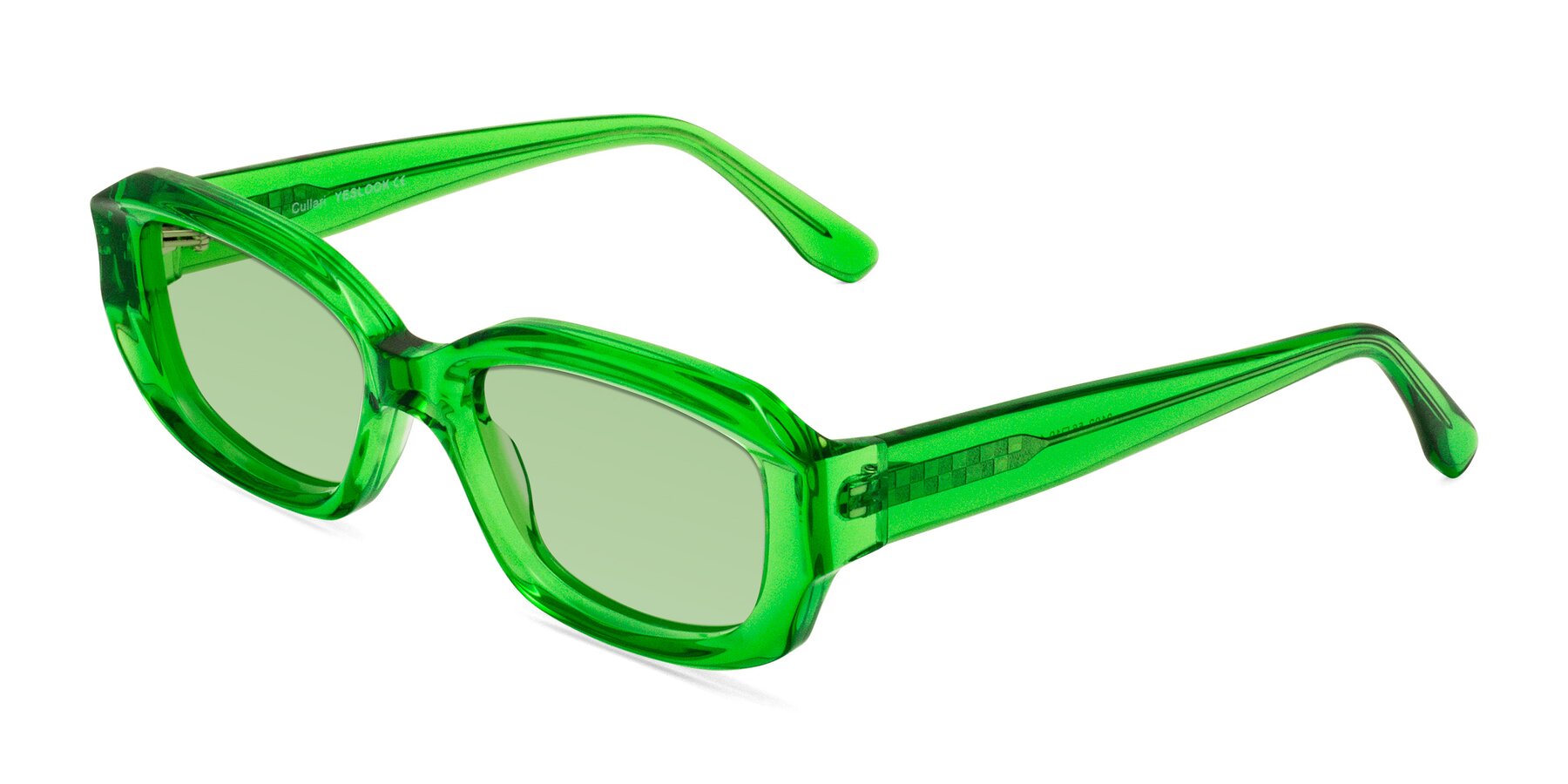 Angle of Cullari in Grass Green with Medium Green Tinted Lenses