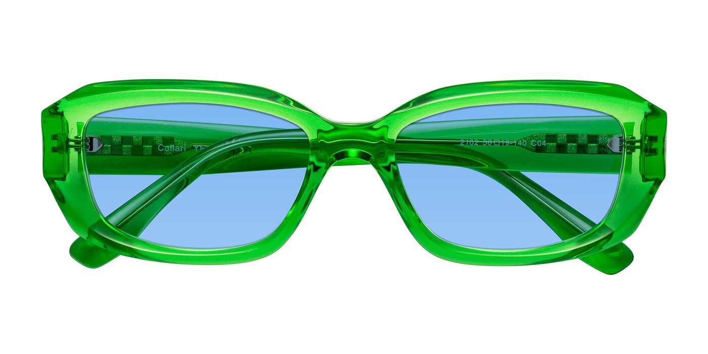 Cullari - Grass Green Tinted Sunglasses