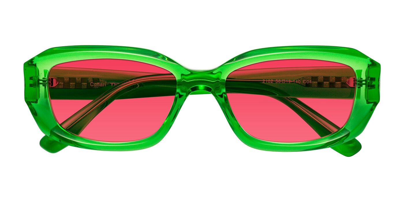 Cullari - Grass Green Tinted Sunglasses