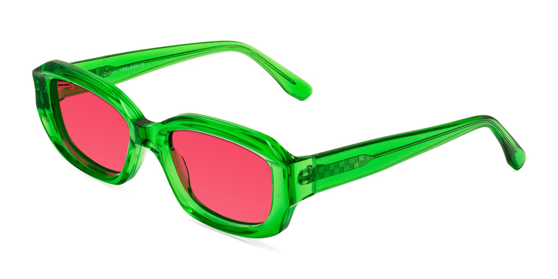 Angle of Cullari in Grass Green with Red Tinted Lenses
